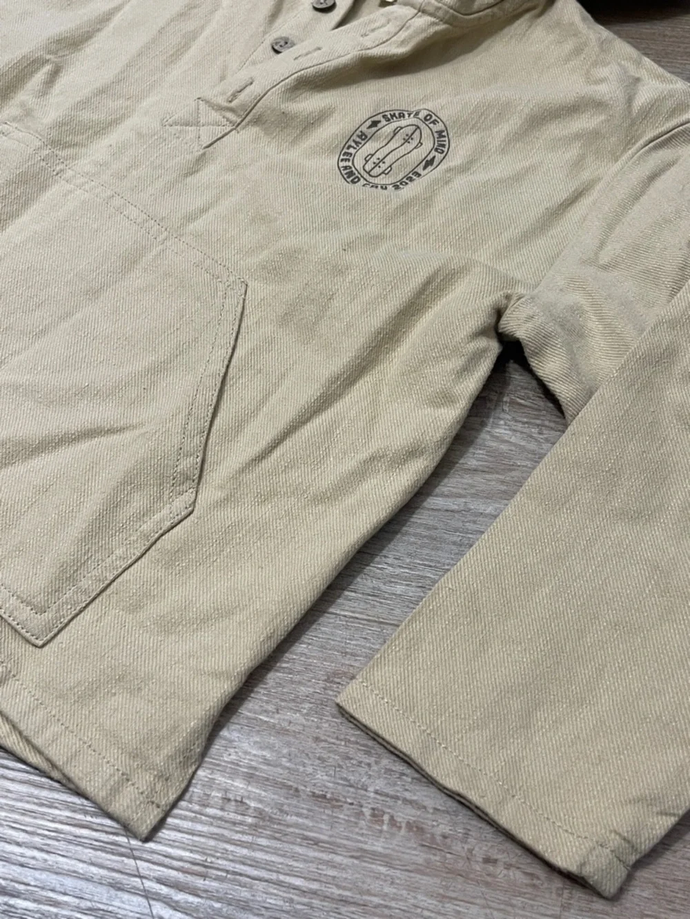 Rylee + Cru Beige Hooded Pullover Sweatshirt - Picture 4 of 6
